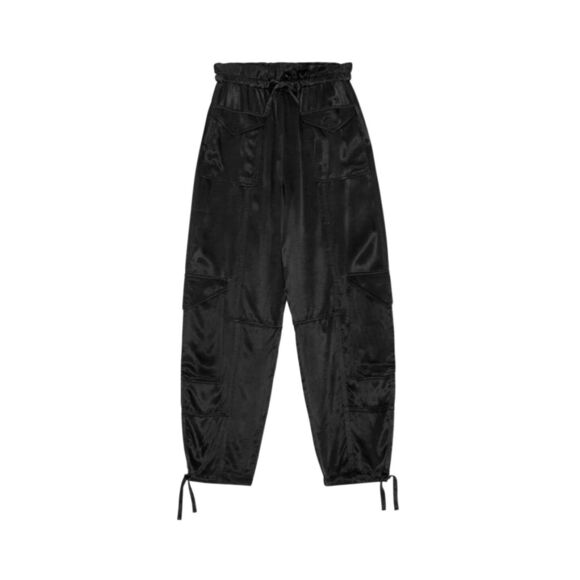 Ganni Pants - Satin Cargo Pants